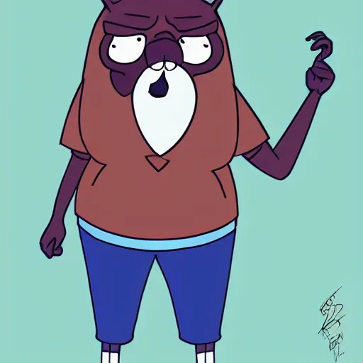 Image similar to benson from the regular show in real life