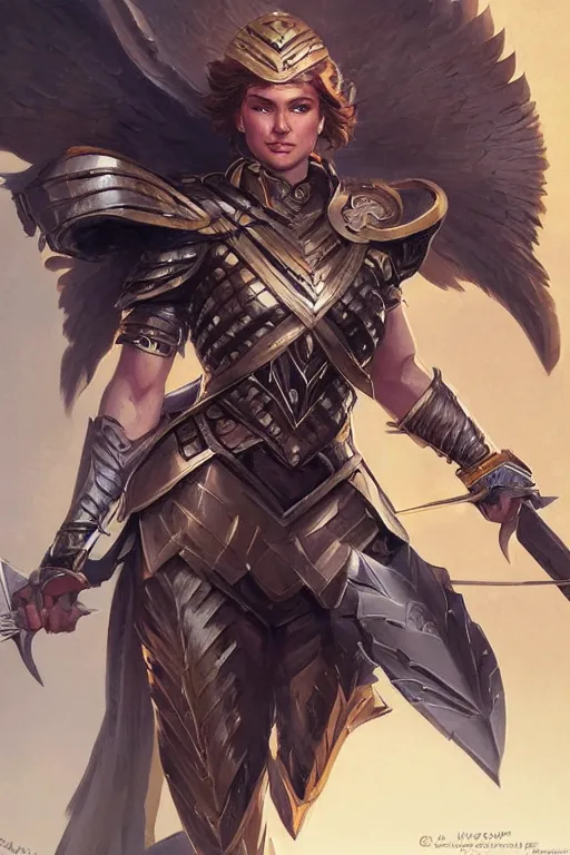 Image similar to amazon valkyrie athena, d & d, fantasy, portrait, highly detailed, headshot, digital painting, trending on artstation, concept art, sharp focus, illustration, art by artgerm and greg rutkowski and magali villeneuve