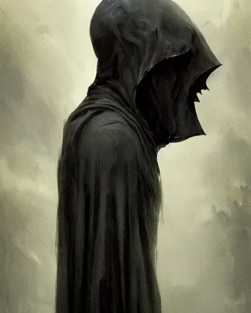 Prompt: photo. the movie is still the same. the dementor. life and death. dark colors. threatening. the stalker. frightening. trending on artstation. award - winning. artgem. greg rutkowski. beksinsky. extremely detailed. 4 thousand.