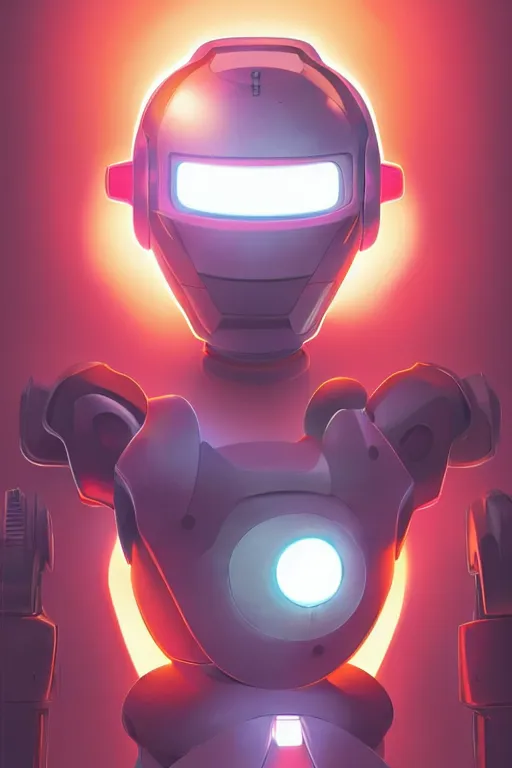 Image similar to metabots medabots medarotto medarot robot minimalist comics helmet mask neon cybereye, behance hd by jesper ejsing, by rhads, makoto shinkai and lois van baarle, ilya kuvshinov, rossdraws global illumination ray tracing hdr radiating a glowing aura