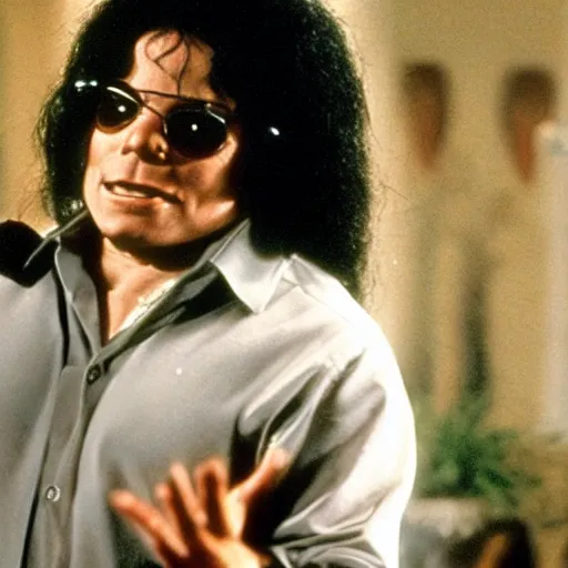 Image similar to danny devito as michael jackson, movie still