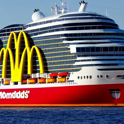 Image similar to mcdonalds cruise ship