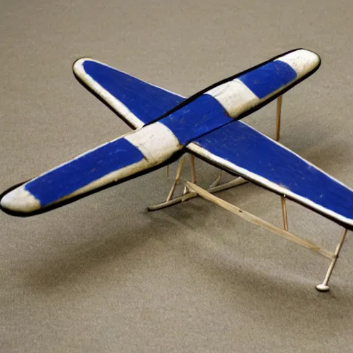 Image similar to an ancient greek airplane,