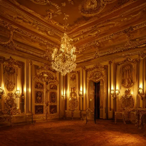 Prompt: highly detailed photo of a baroque dreamy room, cinematic lighting, intricate, 4k resolution, elegant