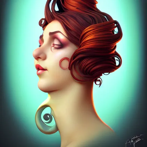 Prompt: curvy woman with a bundt cake face bundt cake face bundt face cake, digital art, cinematic, concept art, 8k, painting, imaginefx, cgsociety, art nouveau, Alphonse Mucha, trending on artstation, medium shot, head shot