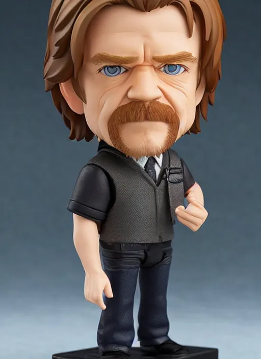 Image similar to william h. macy, an nendoroid of william h. macy figurine, realistic face, detailed product photo