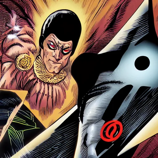 Prompt: The Sandman from DC Comics in the style of Genshin Impact, 8k HQ
