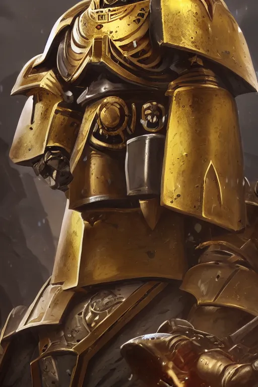 Image similar to armor portrait heros warhammer 4 0 k horus heresy fanart - the primarchs emperor by johannes helgeson animated with vfx concept artist & illustrator global illumination ray tracing hdr fanart arstation zbrush central hardmesh 8 k octane renderer comics stylized