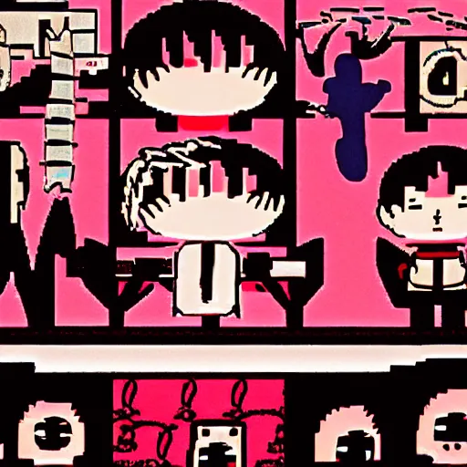 Prompt: yume nikki official art