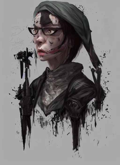 Prompt: A Tortrait of Terror, digital art, trending on artstation