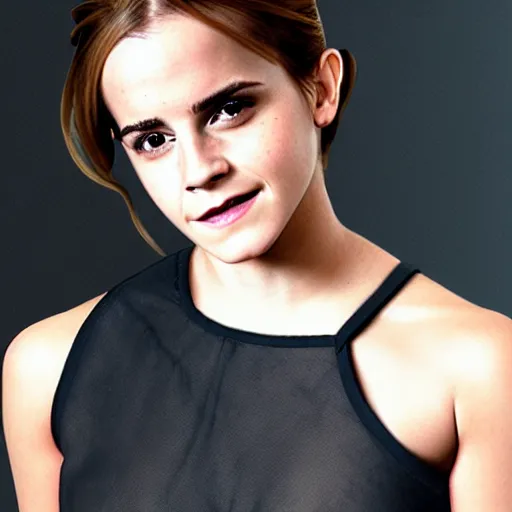Prompt: Emma Watson as a cyborg