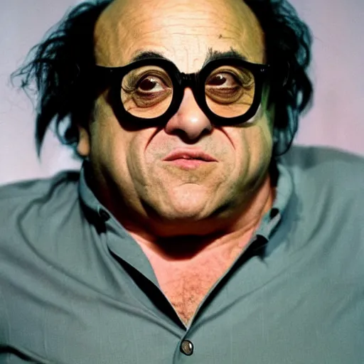 Prompt: Danny Devito as Edward scissorhands,