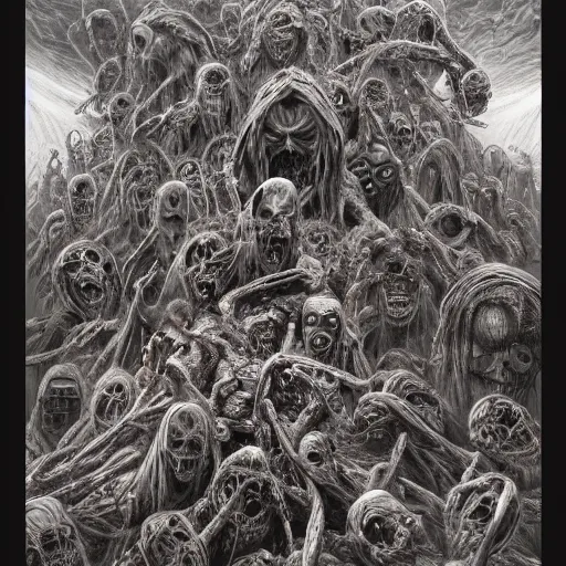 Image similar to a pile of dead superheroes, horror art by beksinski and szukalski and giger and and pyromallis and dzo and iris compiet and seb mckinnon and, technical drawing, blueprint, highly detailed, intricate, sharp focus, trending on artstation hq, deviantart, unreal engine 5, 4 k uhd image