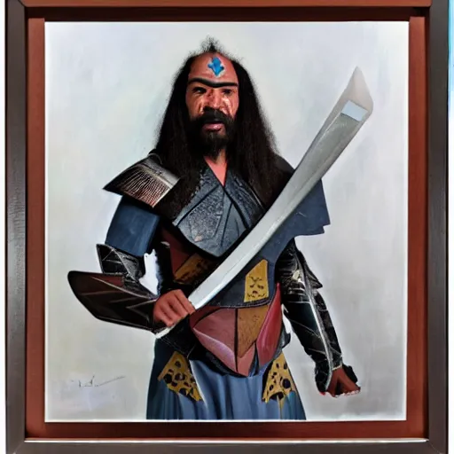 Image similar to portrait of a klingon warrior