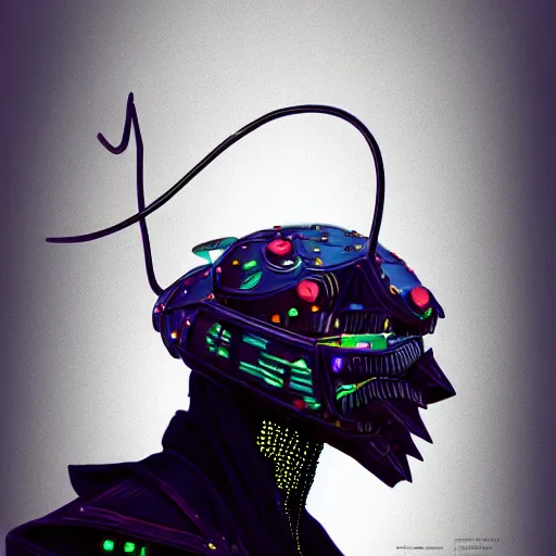 Image similar to a portrait of a evil magician dancing techno - style, cyberpunk concept art, trending on artstation, highly detailed, intricate, sharp focus, digital art, 8 k