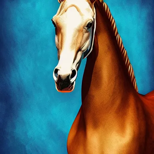 Image similar to horse on iphone wallpaper, digital art