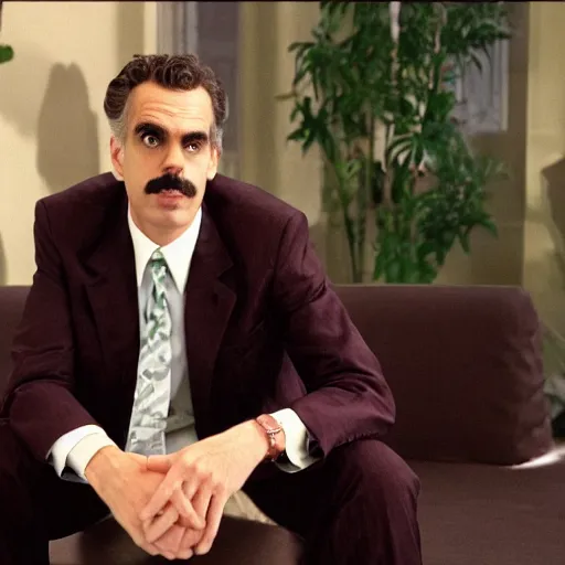 Image similar to jordan peterson as borat in borat, 8k resolution, full HD, cinematic lighting, award winning, anatomically correct