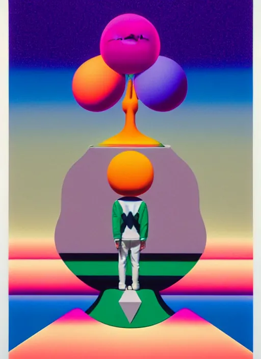 Image similar to balance by shusei nagaoka, kaws, david rudnick, airbrush on canvas, pastell colours, cell shaded, 8 k