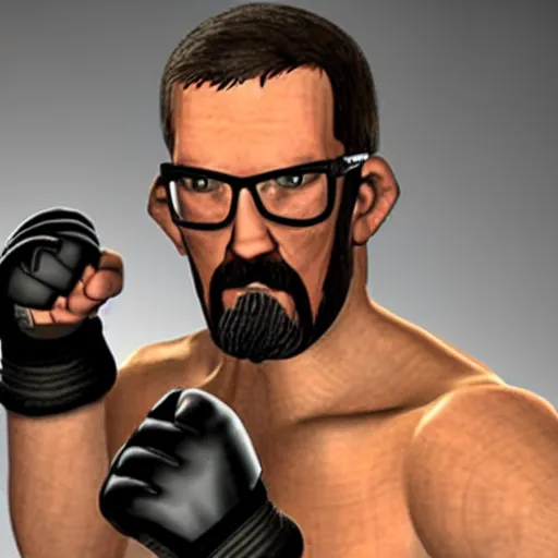 Image similar to gordon freeman in the ufc