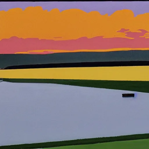 Prompt: alex katz dreams burg güssing südburgenland