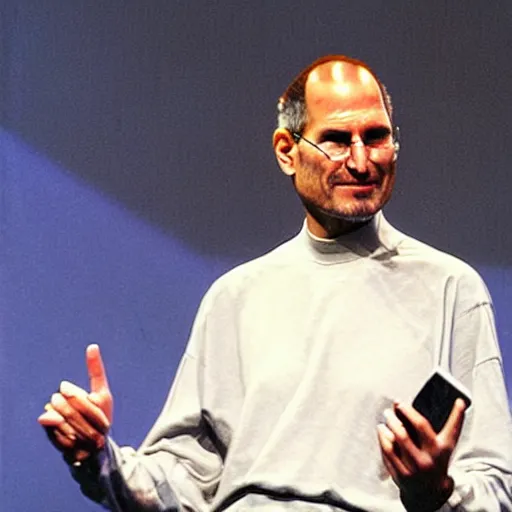 Prompt: steve jobs cosplaying as naruto