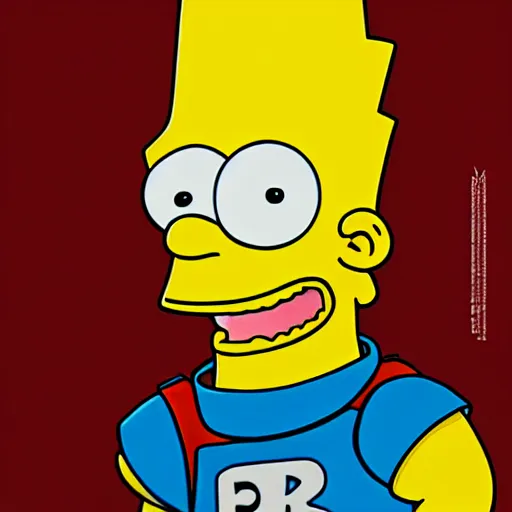 Image similar to bart simpson by pascal blanche