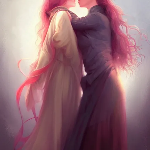 Image similar to love is patient love is kind ; thematic art by charlie bowater