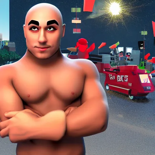 Image similar to mizkif as a roblox character