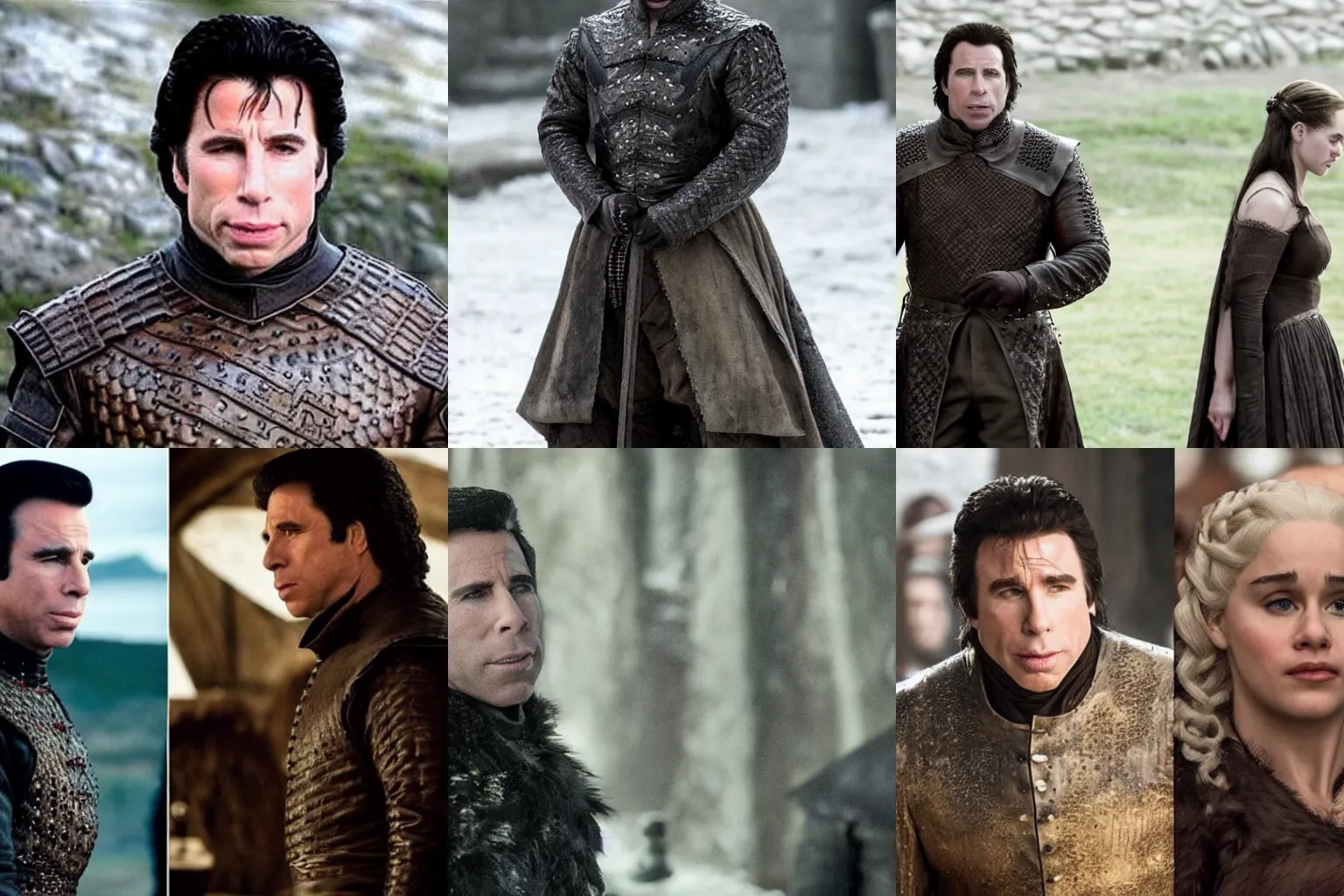 Prompt: John Travolta in Game of Thrones