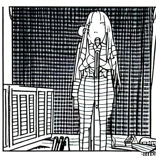 Prompt: hatsune miku drawn by gary larson