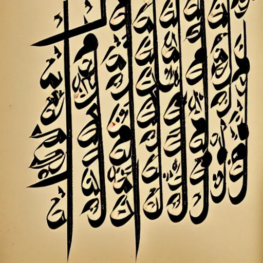 Image similar to poem written in arabic hangul script