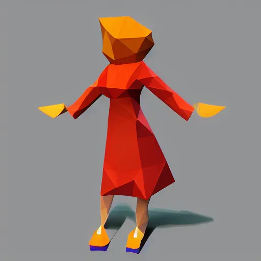 Prompt: low poly mari