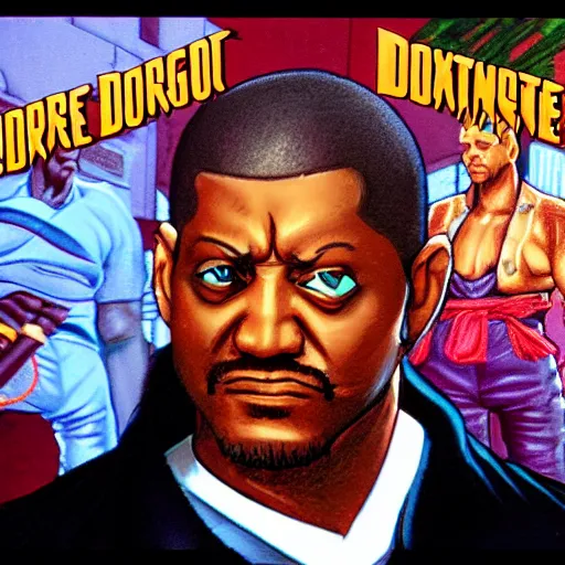 Image similar to portrait of forest whitaker in double dragon video game splash screen