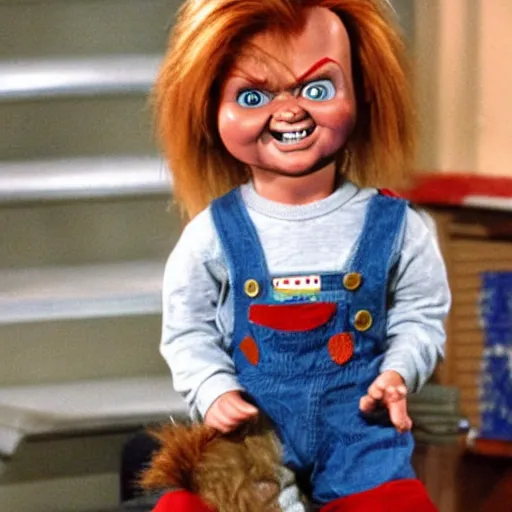 Image similar to Chucky the doll on an episode of Full House