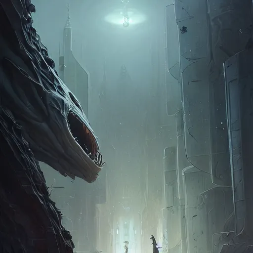 Prompt: professional ominous concept art of a predatory alien by artgerm and greg rutkowski ( thin white border ). an intricate, elegant, highly detailed digital painting, concept art, smooth, sharp focus, illustration, in the style of simon stalenhag wayne barlowe, igor kieryluk.