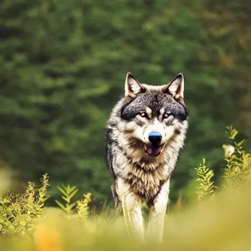 Image similar to giant cat - wolf, nature photography