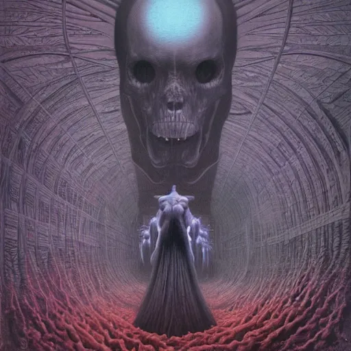 Prompt: the realization of self dissolves the ghosts of uncertainty by wayne barlowe
