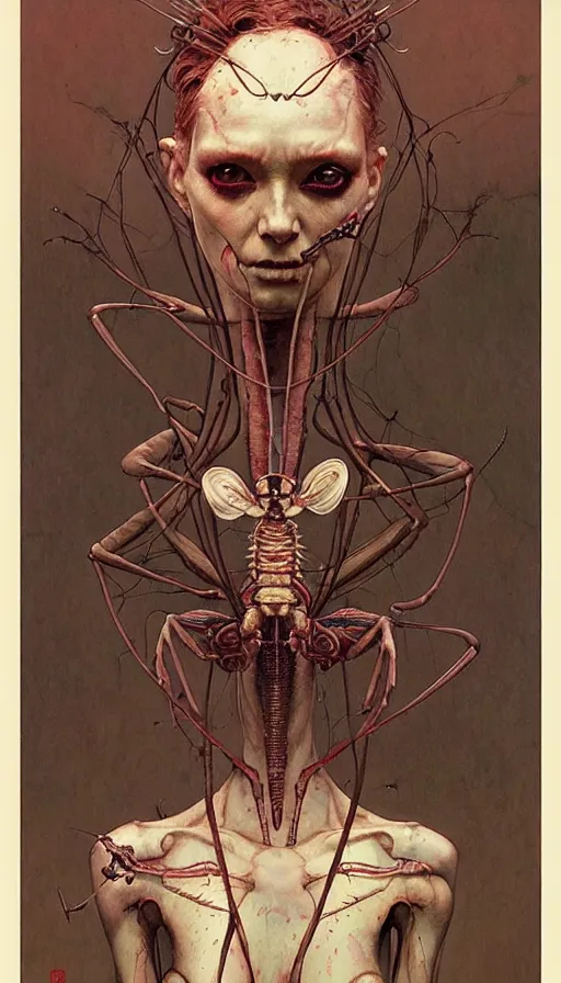 Image similar to mantis by chiara bautista, beksinski and norman rockwell and greg rutkowski weta studio and tom bagshaw and james gurney and lucasfilm