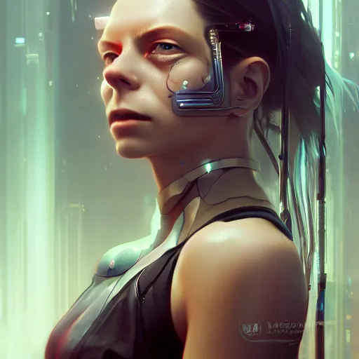 Prompt: beautiful portrait of a cyberpunk goddess who looks like Gollum , character design by charlie bowater, ross tran, artgerm, and makoto shinkai, detailed, soft lighting, rendered in octane