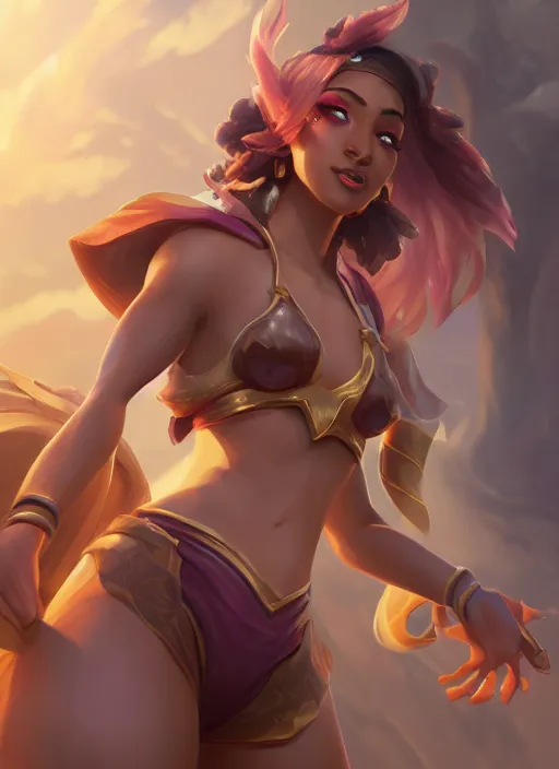 Image similar to taliyah, from league of legends, zenra, au naturel, pawg, kofunshita, hyper detailed, digital art, overhead view, trending in artstation, studio quality, smooth render, unreal engine 5 rendered, octane rendered, art style by kristen liu - wong and natalie krim andlera balashova and wlop and samantha mandala