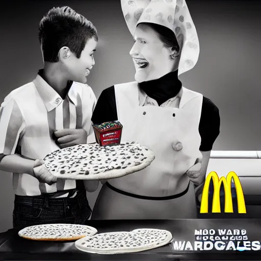 Image similar to mcdonalds pizza advertisement, award winning photography