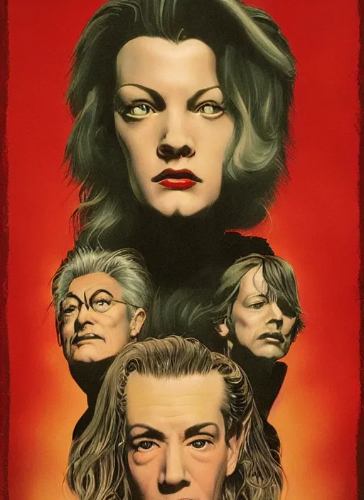 Prompt: twin peaks movie poster art by yumihiko amano