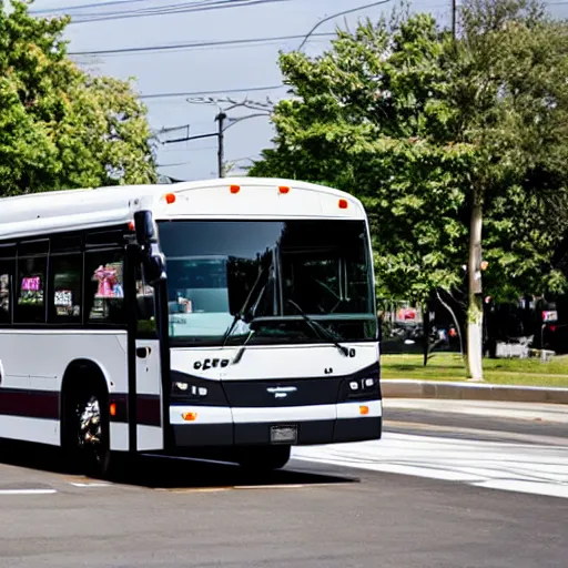 Prompt: New Flyer D40LF transit bus