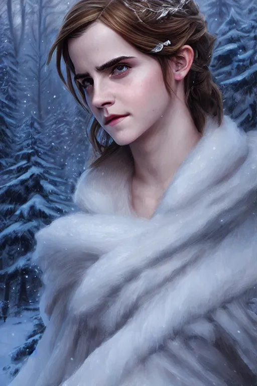 emma watson goddess of the winter twilight, highly | Stable ...