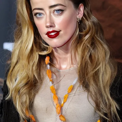 Image similar to gourd amber heard hybrid intercross mix as a gourd