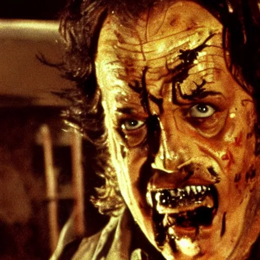 Image similar to jack nicholson playing leatherface in texas chainsaw