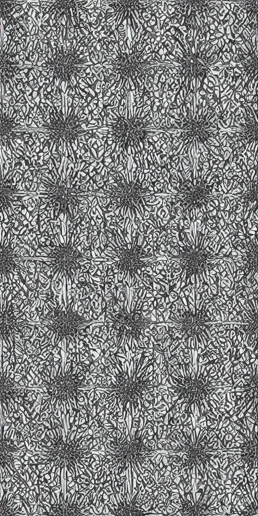 Image similar to highly detailed black and white geometric mosaique, hexagon, high contrast, no curves, sacred geometry, sharp angles, symmetry, order