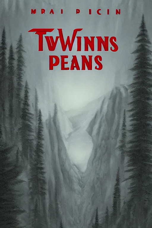 Prompt: Twin Peaks comic poster cover artwork by Patryk Hardziej, Matte painting, trending on artstation and unreal engine