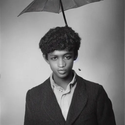 Image similar to young man holding an umbrella, photo