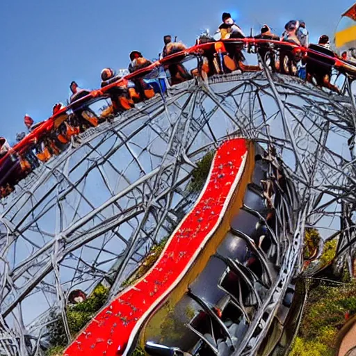 Image similar to just an incredible attraction, a ride on which only the most daring dare. but after visiting such an attraction, emotions will definitely stop for life